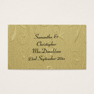 Rug, gouden bruiloft, dank je label visitekaartje