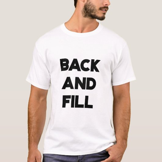 Rug heen en weer t-shirt (Voorkant)