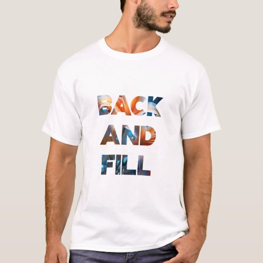Rug heen en weer t-shirt (Voorkant)