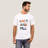 Rug heen en weer t-shirt (Voorkant volledig)