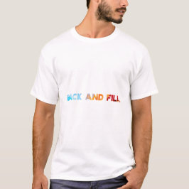 Rug heen en weer t-shirt