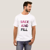 Rug heen en weer t-shirt (Voorkant volledig)