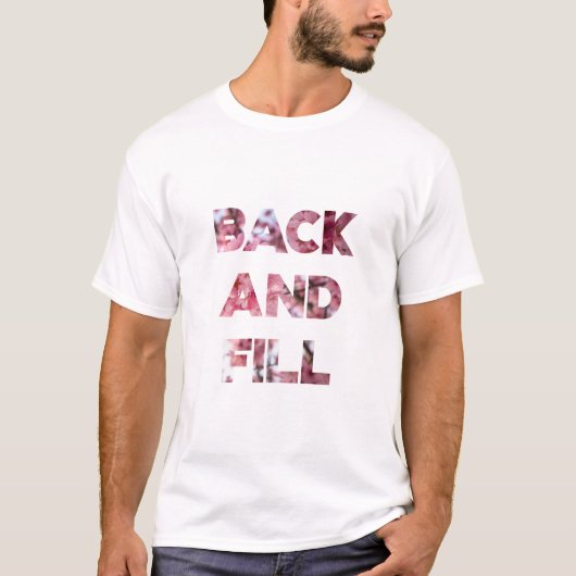 Rug heen en weer t-shirt (Voorkant)