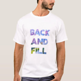 Rug heen en weer t-shirt