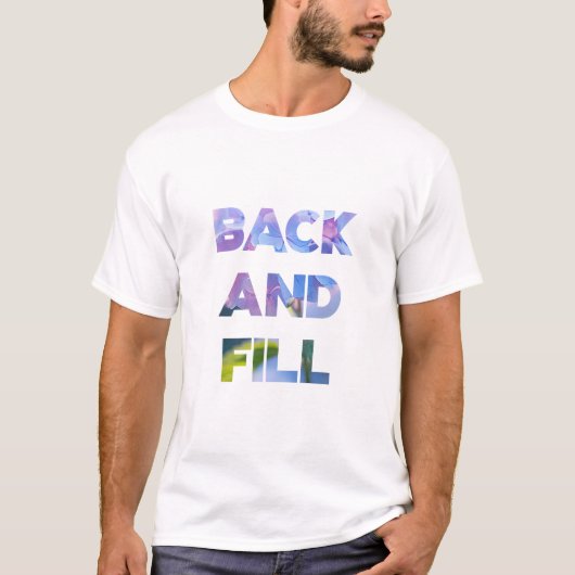 Rug heen en weer t-shirt (Voorkant)