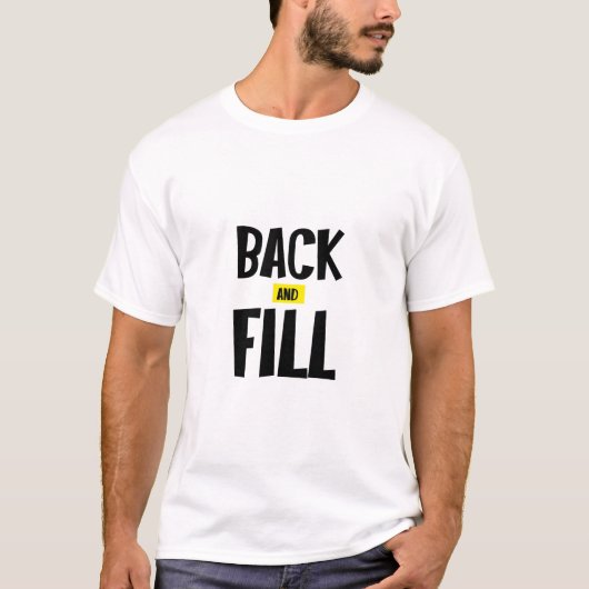 Rug heen en weer t-shirt (Voorkant)
