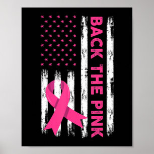 Rug het roze borstkankerbewustzijn T-Shirt62 Poster