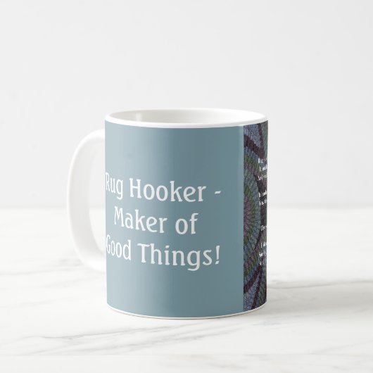 Rug Hooker's Psalm - Mok van 11 oz (Voorkant links)