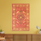 Rug ingericht met scènes van vechtdieren canvas afdruk (Insitu (Woonkamer))