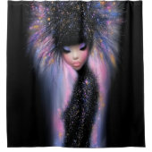 Rug Kosmische Diva Stellaire Gloed Douchegordijn (Voorkant)
