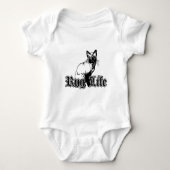 Rug Leven - Grappige Gangster Kat Parodie Humor Romper (Voorkant)