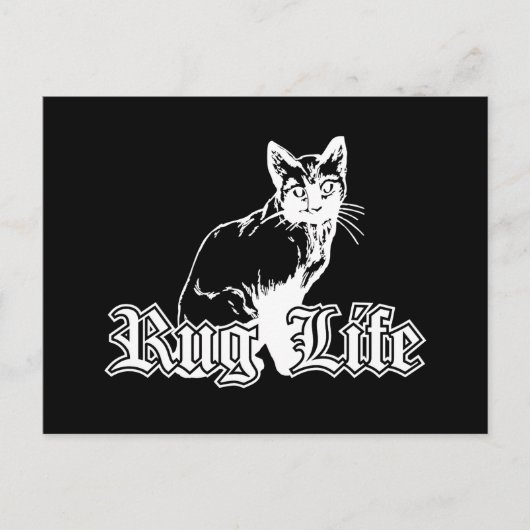 Rug Life - Gangsta Cat Briefkaart (Voorkant)