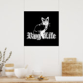 Rug Life - Gangsta Cat Poster (Keuken)