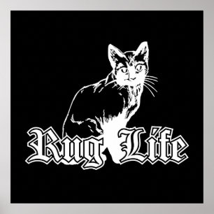 Rug Life - Gangsta Cat Poster