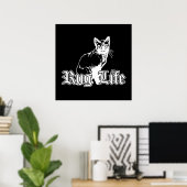 Rug Life - Gangsta Kat Poster (Thuiskantoor)