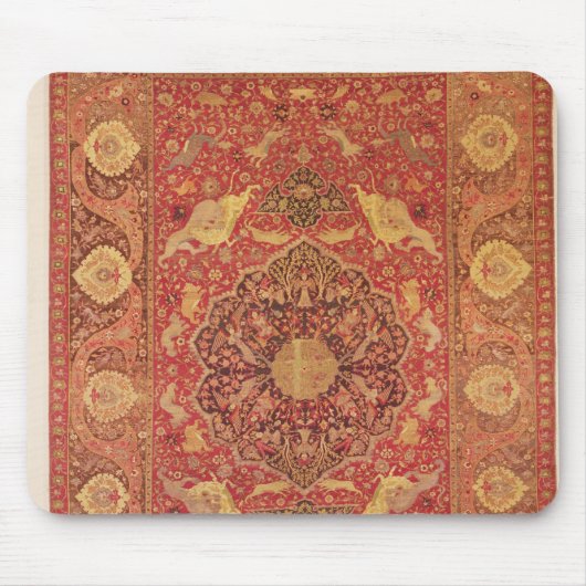 Rug met beelden van vechtdieren muismat (Voorkant)