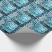 Rug Uitzicht Blues Tint Cadeaupapier (Hoek)