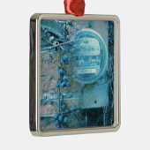 Rug Uitzicht Blues Tint Metalen Ornament (Rechts)