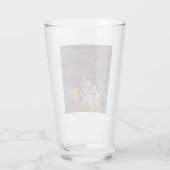 Rug uitzicht van een dame met een bloemetje glas (Achterkant)