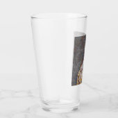 Rug uitzicht van een dame met een bloemetje glas (Rechts)