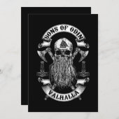 Rug van Odin- Vikings Nordisch Save The Date (Voorkant / Achterkant)