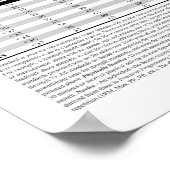 Rug vierkant - Metrisch Poster (Hoek)