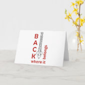 Rug waar het behoort kaart (Gele Bloem)