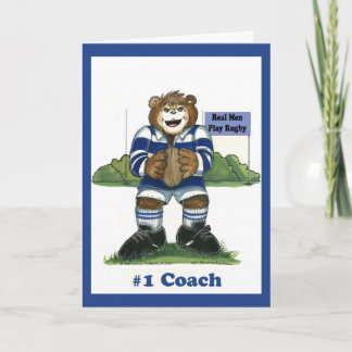Rugby #1 Coach Card Bedankkaart