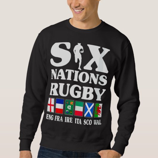 Rugby 6 Nations England Frankrijk Ierland Italië S Trui (Voorkant)