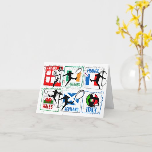 Rugby 6 Nations Note Kaart (Gele Bloem)
