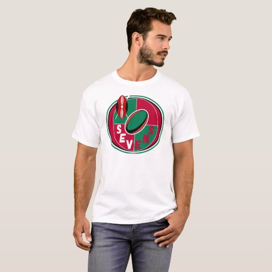 Rugby 7s Kenia Supporter T-shirt (Voorkant volledig)