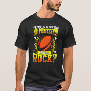 Rugby 80 minuten 15 posities t-shirt