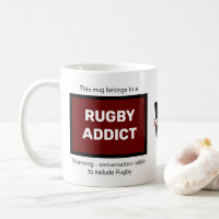 Rugby Addict voegt Jouw naam Monogram Initiaal toe