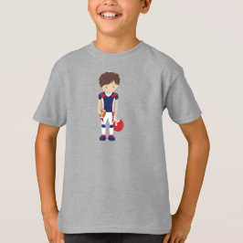 Rugby, Amerikaans Football, Cute Boy, Brown Hair T-shirt