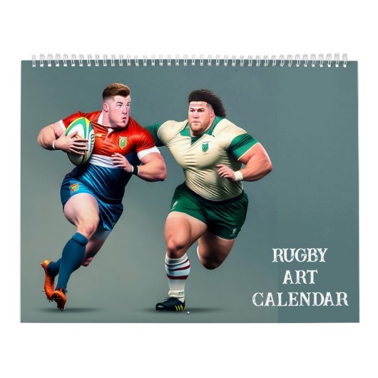 Rugby Art Calendar Kalender (Hoes)