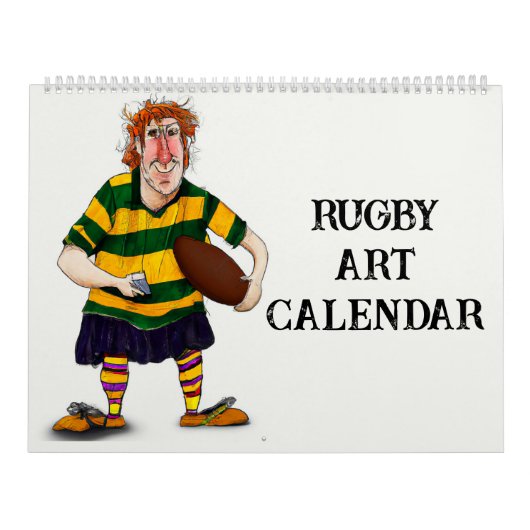Rugby Art Calendar Kalender (Hoes)
