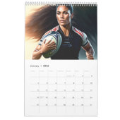 Rugby Art Calendar Kalender (Jan 2026)