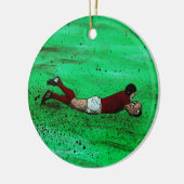 Rugby Art Ceramic Ornament (Links)