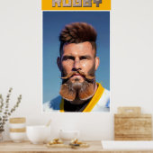 Rugby Art Poster (Keuken)