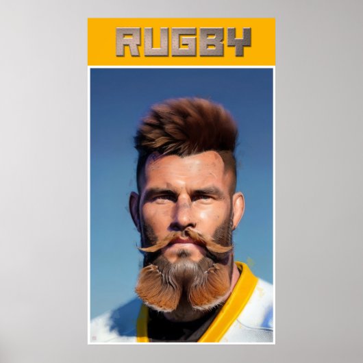 Rugby Art Poster (Voorkant)