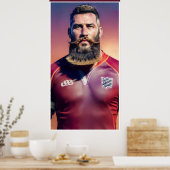 Rugby Art Poster (Keuken)