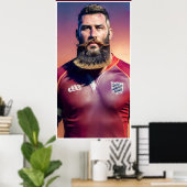 Rugby Art Poster (Thuiskantoor)