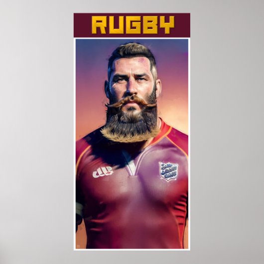 Rugby Art Poster (Voorkant)