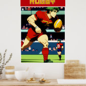 Rugby Art Poster (Keuken)