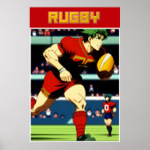 Rugby Art Poster (Voorkant)
