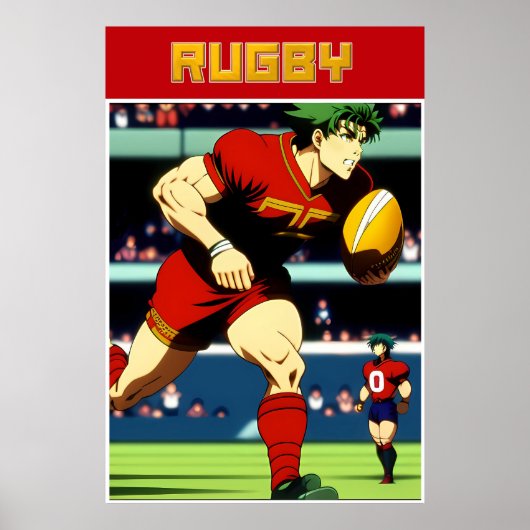 Rugby Art Poster (Voorkant)