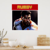 Rugby Art Poster (Keuken)