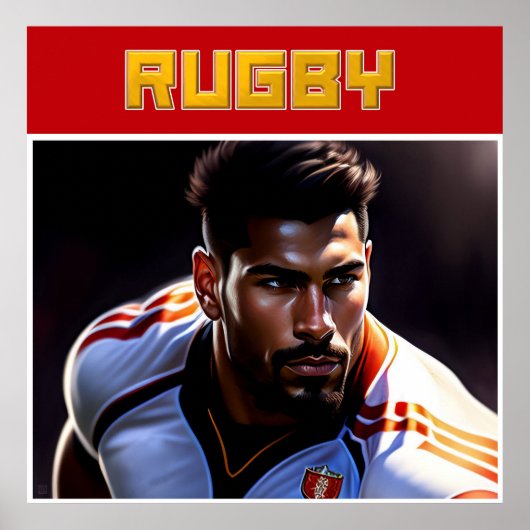 Rugby Art Poster (Voorkant)