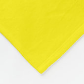 Rugby Athletic Bright Yellow Black Racing Stripes Fleece Deken (Hoek)