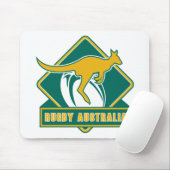 rugby - australia kangaroo wallaby muismat (Met muis)